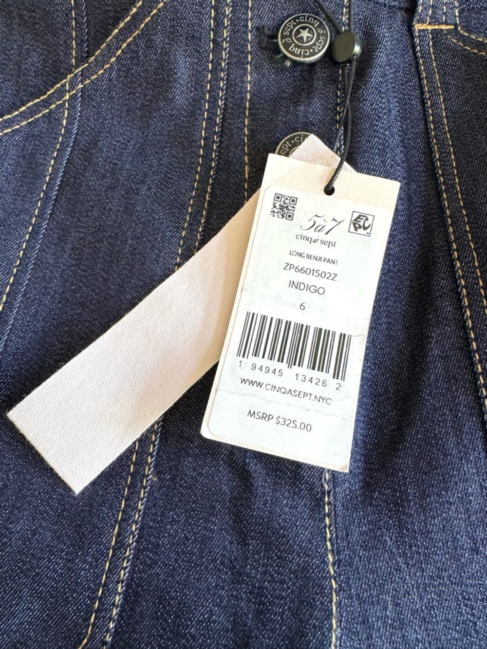 Cinq a Sept Long Benji Jeans Sz 6 - Picture 4 of 12